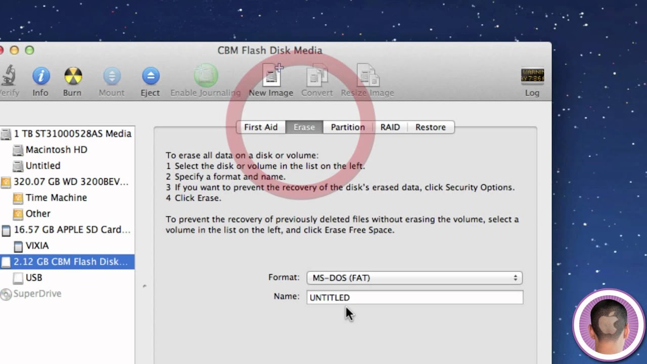 Reformatting usb drivers for both mac and pc windows 7